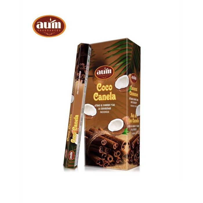 AUM Coconut-Cinnamon Incense Sticks (Hexa) 20pcs