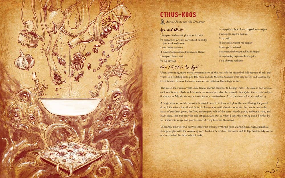 Necronomnomnom: Recipes & Rites from Lore of H. P. Lovecraft - Mike Slater