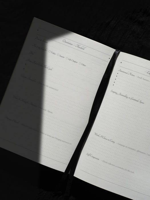 Inner Focus Linen Ritual Journal Edition III, Midnight Black - St Soleil