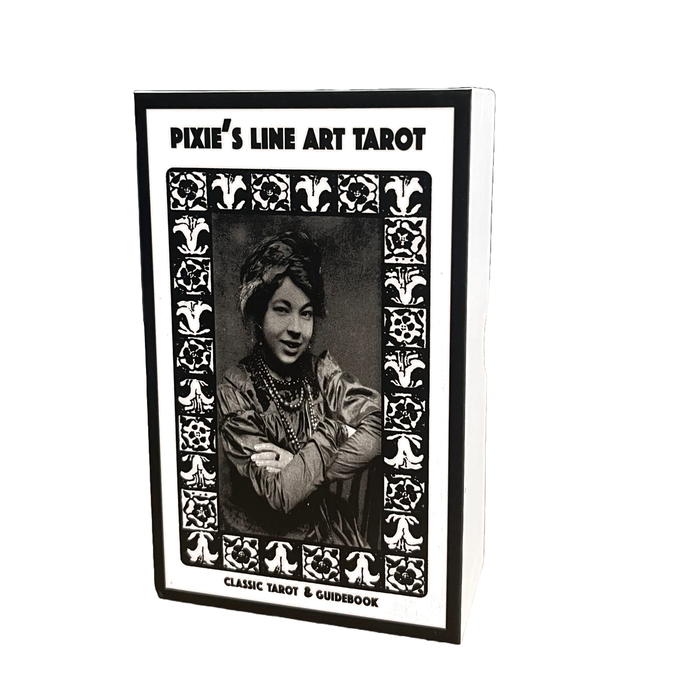 Pixie's Line Art Tarot &amp; 100-seitiger Leitfaden | Leinen-Finish |