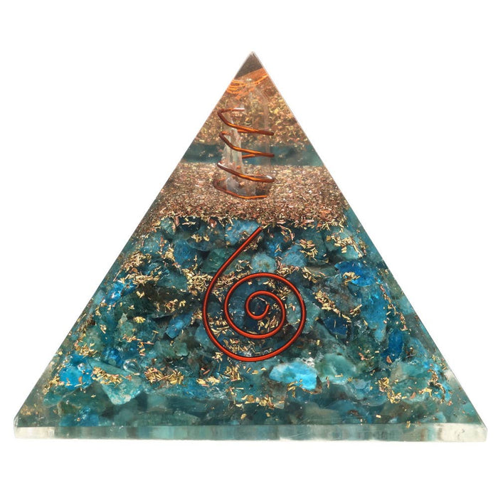 Apatiitti orgoniitti pyramidi 7×7 cm