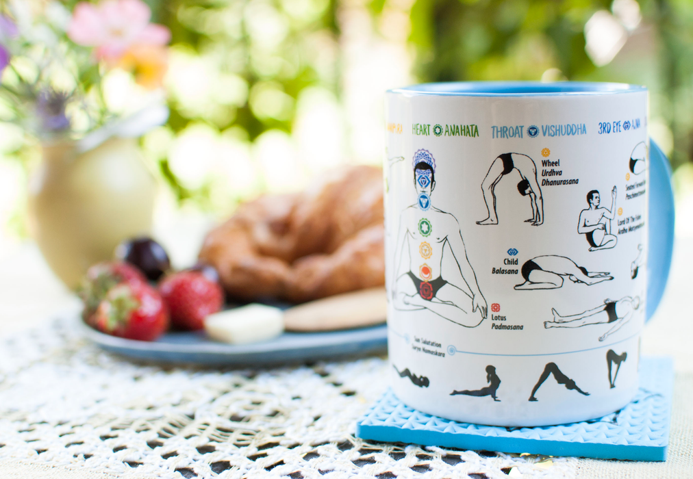 Yoga-Posen-Kaffeetasse