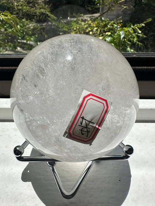 Suuri kirkas vuorikristallipallo sateenkaarisulkeumilla – 891 g (#7)