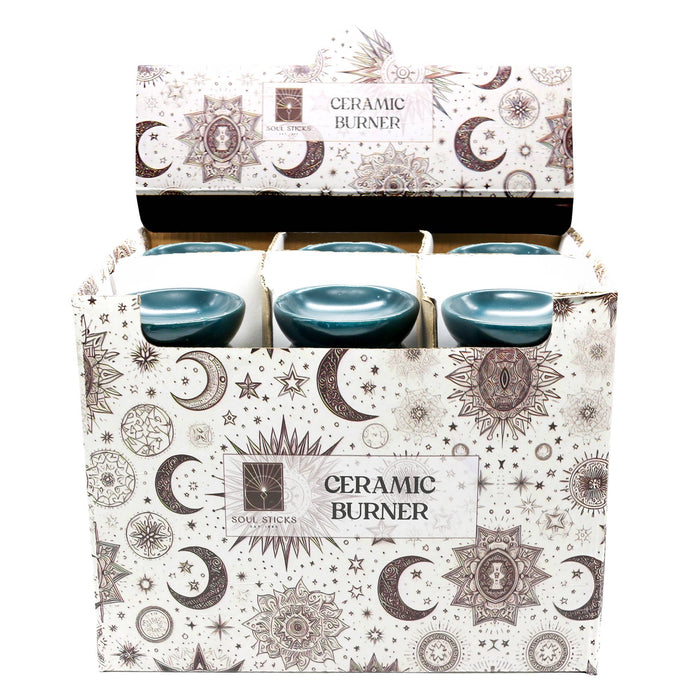 Lunar Journey -keraaminen öljypoltin 7,5 cm