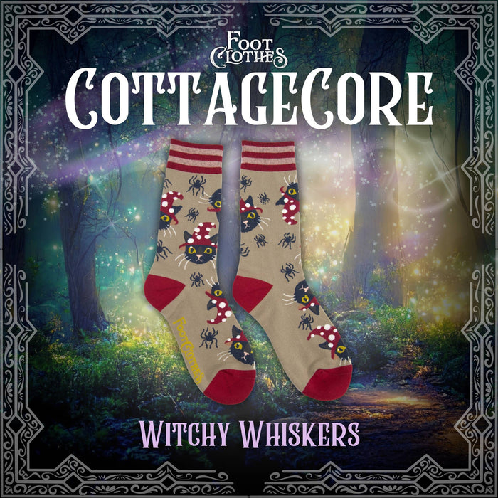 Witchy Whiskers Crew Socks - sukat - FootClothes