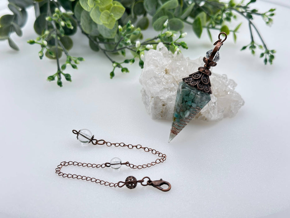 Orgoniitti Amazoniittiheiluri – kuparinvärinen ketju