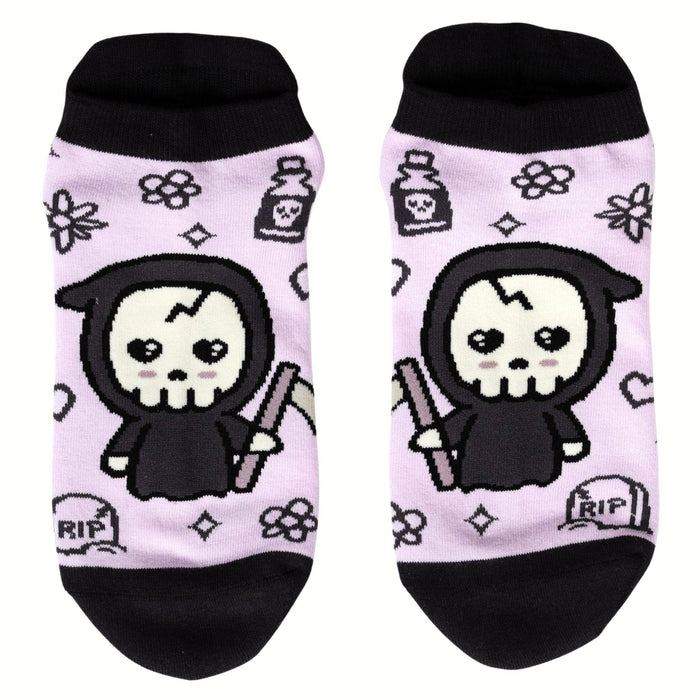 Pastel Goth Grim Reaper -nilkkasukat - FootClothes