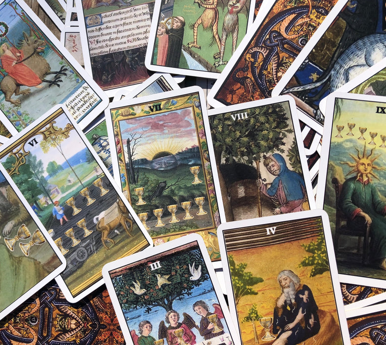 Schlangen- und Pfauen-Tarot in einer Dose – Erstausgabe mit Rändern – Libra Moon Inc. (Indie/Import) 