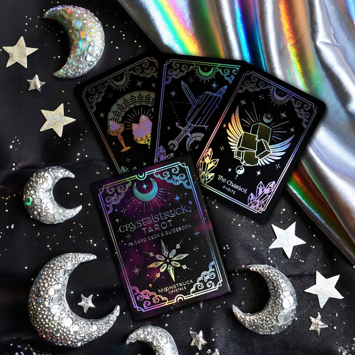 MINI Crystalstruck Tarot© Moonstruck Crystals SILVER (limited edition) - Kara Pavlik (Indie / import)