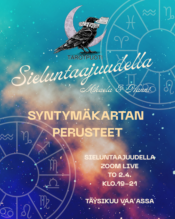 Sieluntaajudella ZOOM TALLENNE - Syntymäkartan perusteet