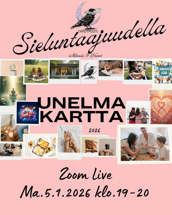 Sieluntaajudella ZOOM live Ma.5.1.2026 Unelmakarttapaja