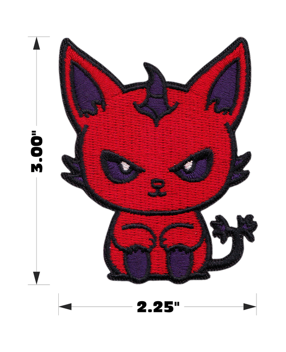 Red Demon Kitty – kangasmerkki