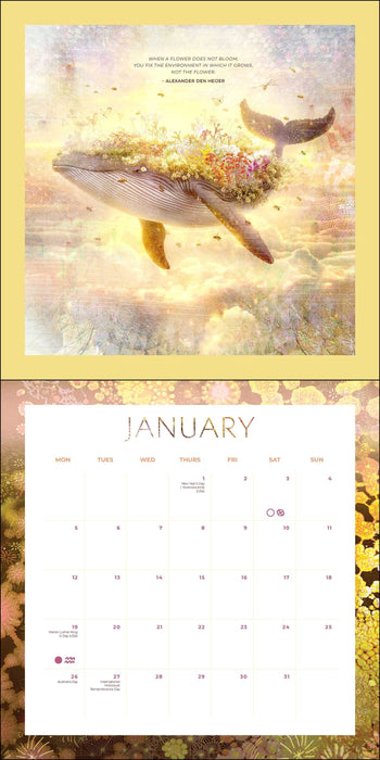 Moon Calender 2026 seinäkalenteri