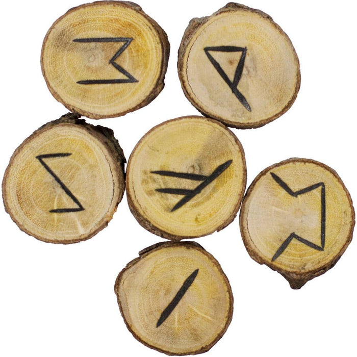 Elder Futhark Runic set of aspen