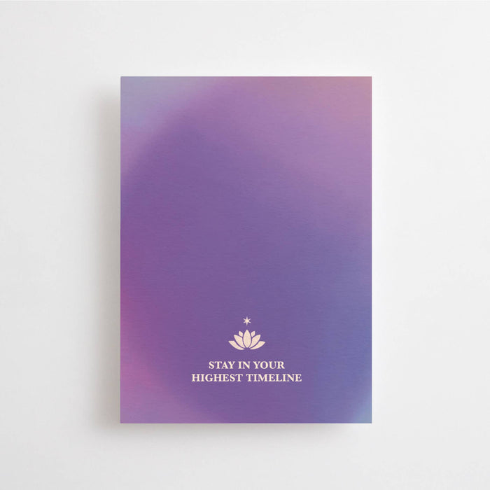 STAY IN YOUR HIGHEST TIMELINE - CHAKRA CARD - 7. KRUUNU CHAKRA