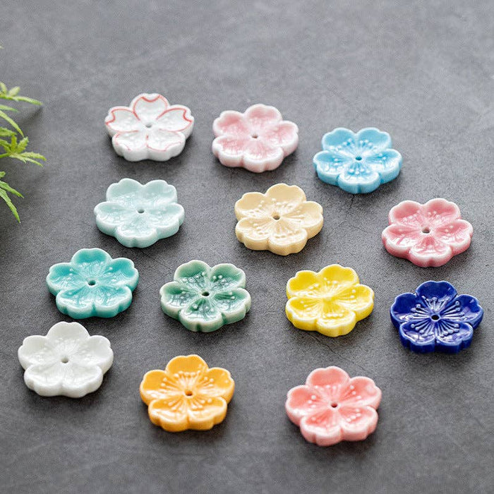 Gohobi Ceramic Flower -käsintehty suitsuketeline