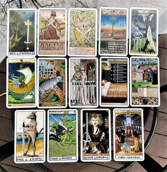 Schlangen- und Pfauen-Tarot in einer Dose – Erstausgabe mit Rändern – Libra Moon Inc. (Indie/Import) 