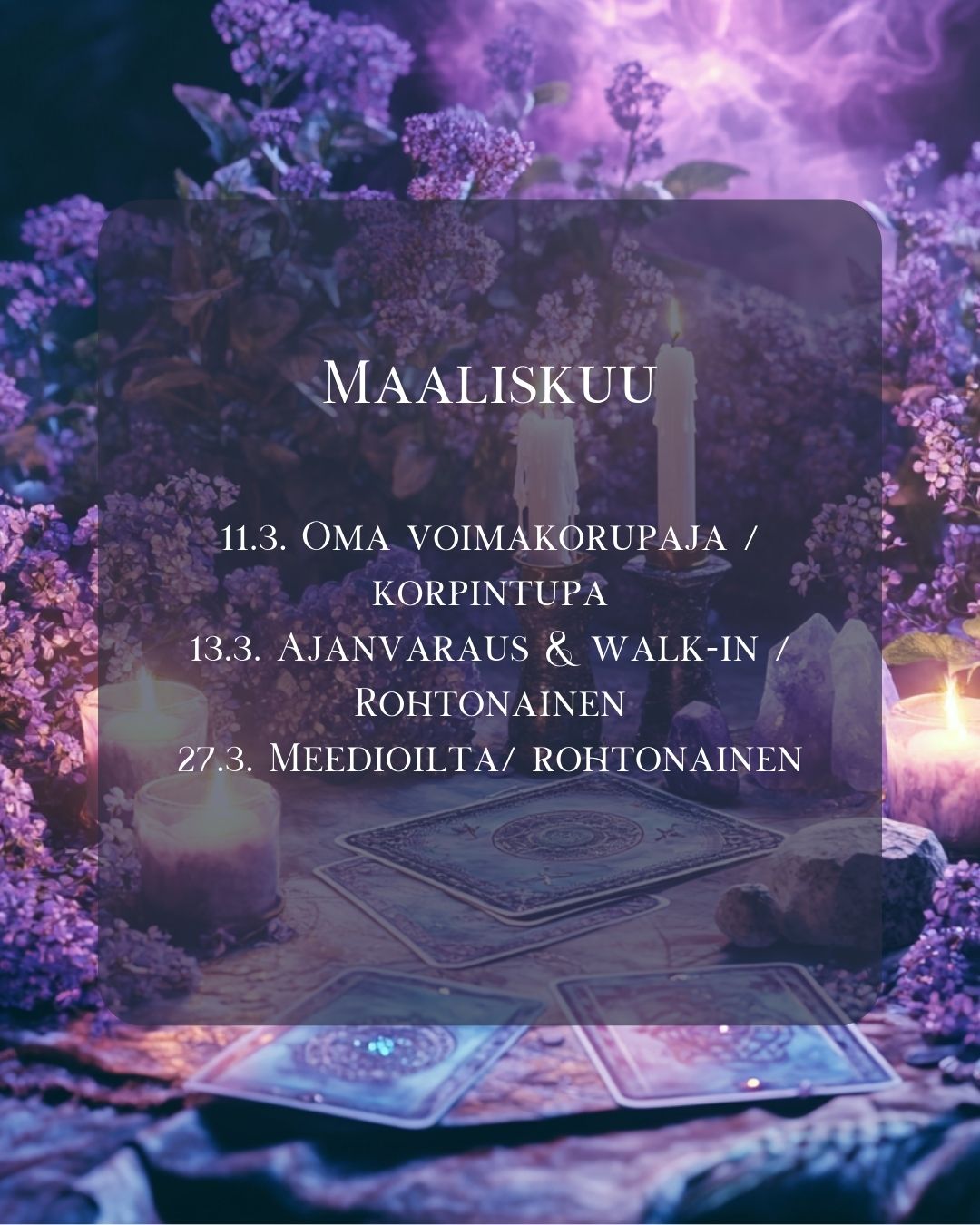 Tarotpuoti Pori Maaliskuu