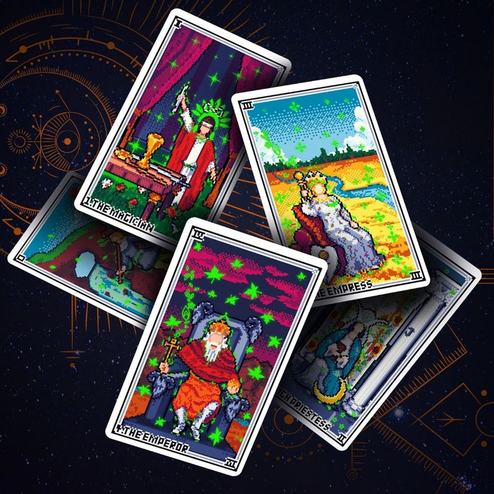 Pixel Tarot jumbo edition -  Irtysh Creative & WohStudio (Preloved, käytetty, indie/import)