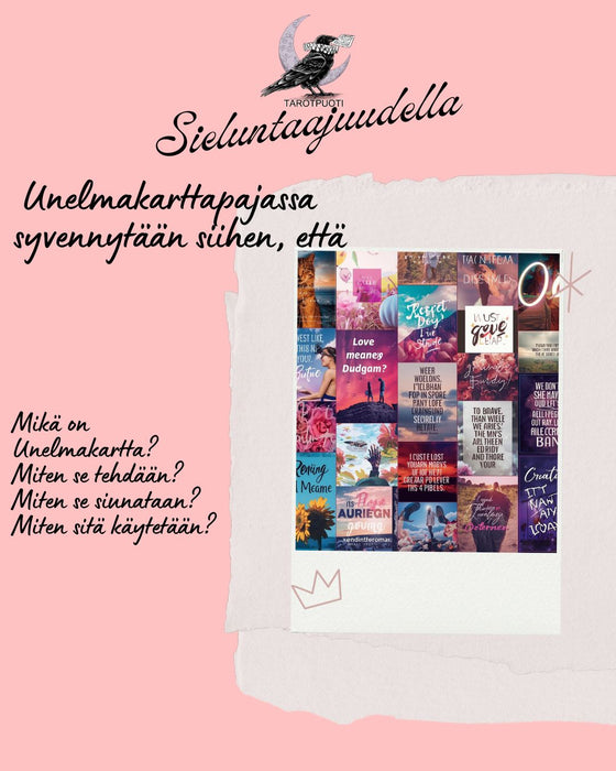 Sieluntaajudella ZOOM live Ma.5.1.2026 Unelmakarttapaja