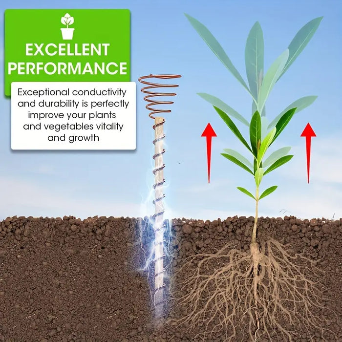 Growth spiral for electrocultural plant care n30cm