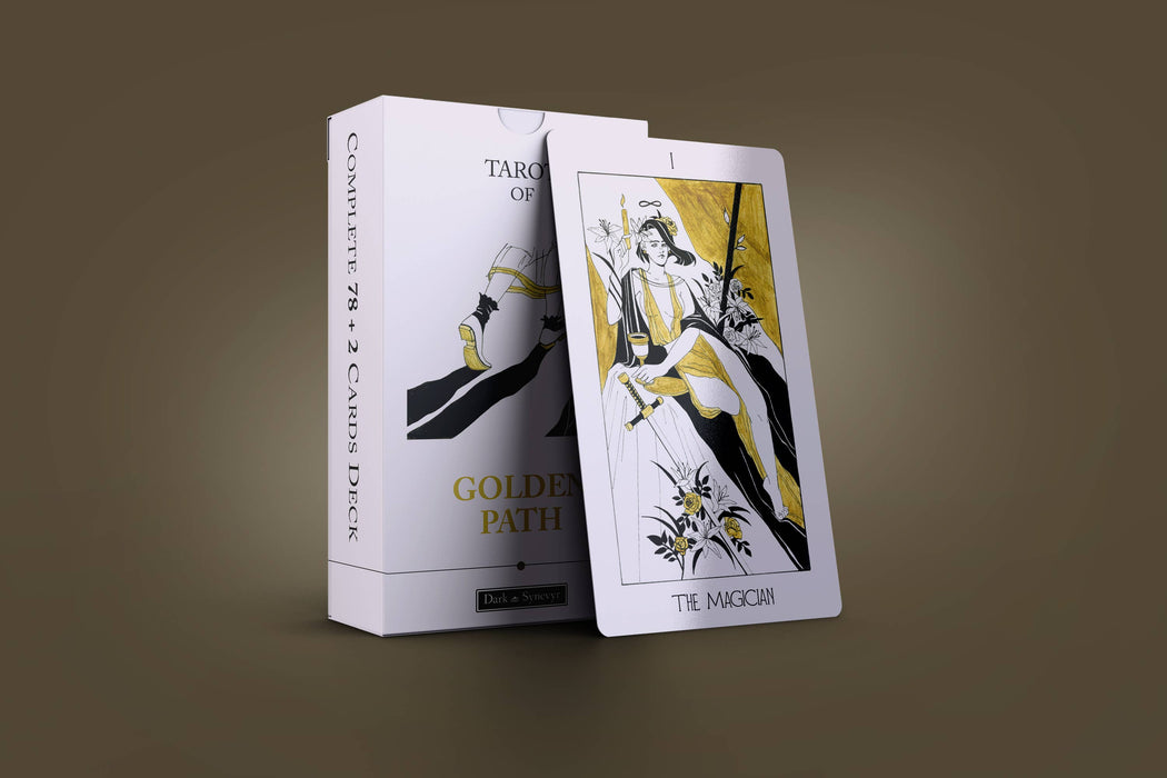 The Golden Path Tarot 78+2 Extra Cards Deck – Dark Synevyr (Indie/Import)