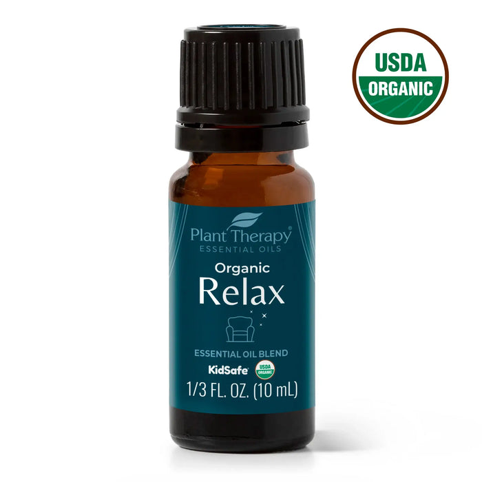 Organic Relax eteerinen öljysekoitus 10 ml – Plant Therapy