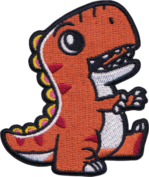 Cute Orange T-Rex – kangasmerkki