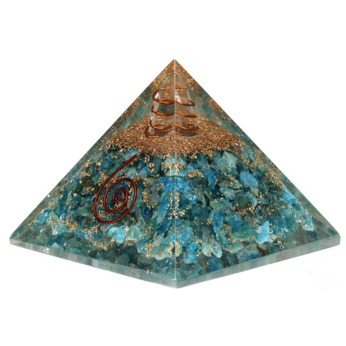 Apatiitti orgoniitti pyramidi 7×7 cm