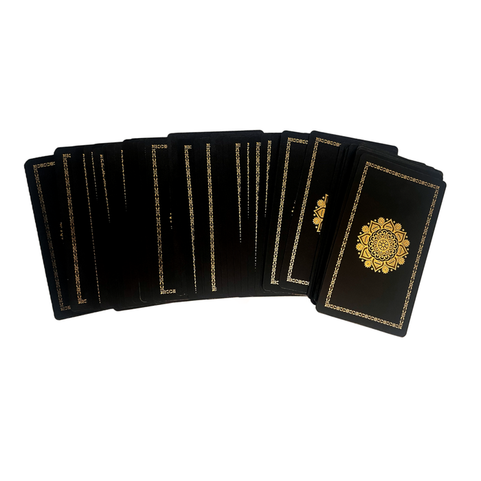 Gold Foil Tarot Deck – vedenkestävä premium-korttipakka opasviholla