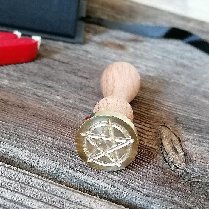 Pentagram setti (sinettivaha ja leimasin)