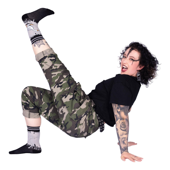 Not-So-Silly Goose Crew Socks - sukat - FootClothes