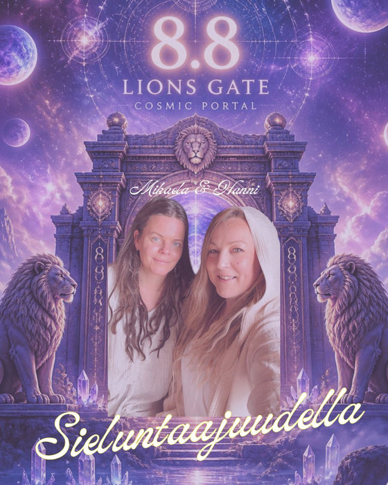 Sieluntaajudella ZOOM live la.8.8 klo.19-20 Lion's Gate 8.8 Porttipäivä