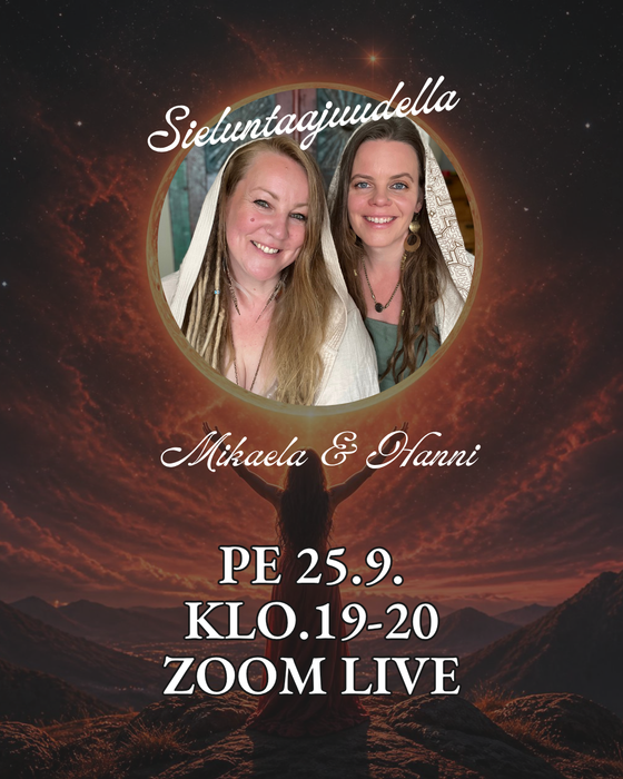 Sieluntaajudella ZOOM live pe.25.9 klo.19-20 Täysikuu Oinaassa