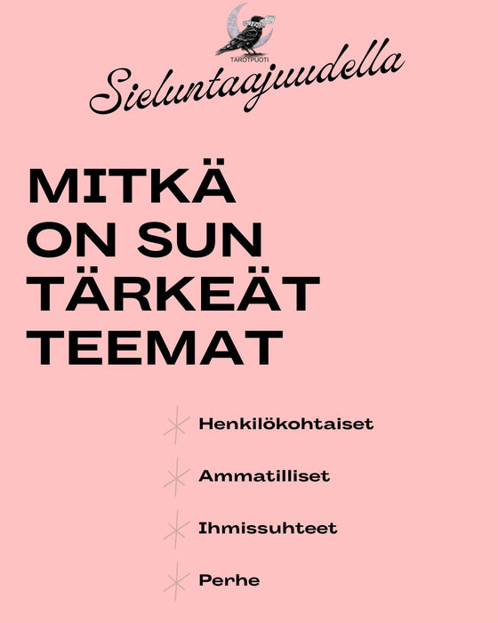 Sieluntaajudella ZOOM live Ma.5.1.2026 Unelmakarttapaja