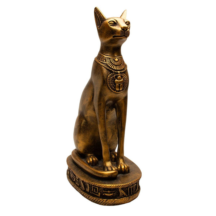 Bastet-jumalatar patsas, pronssinvärinen