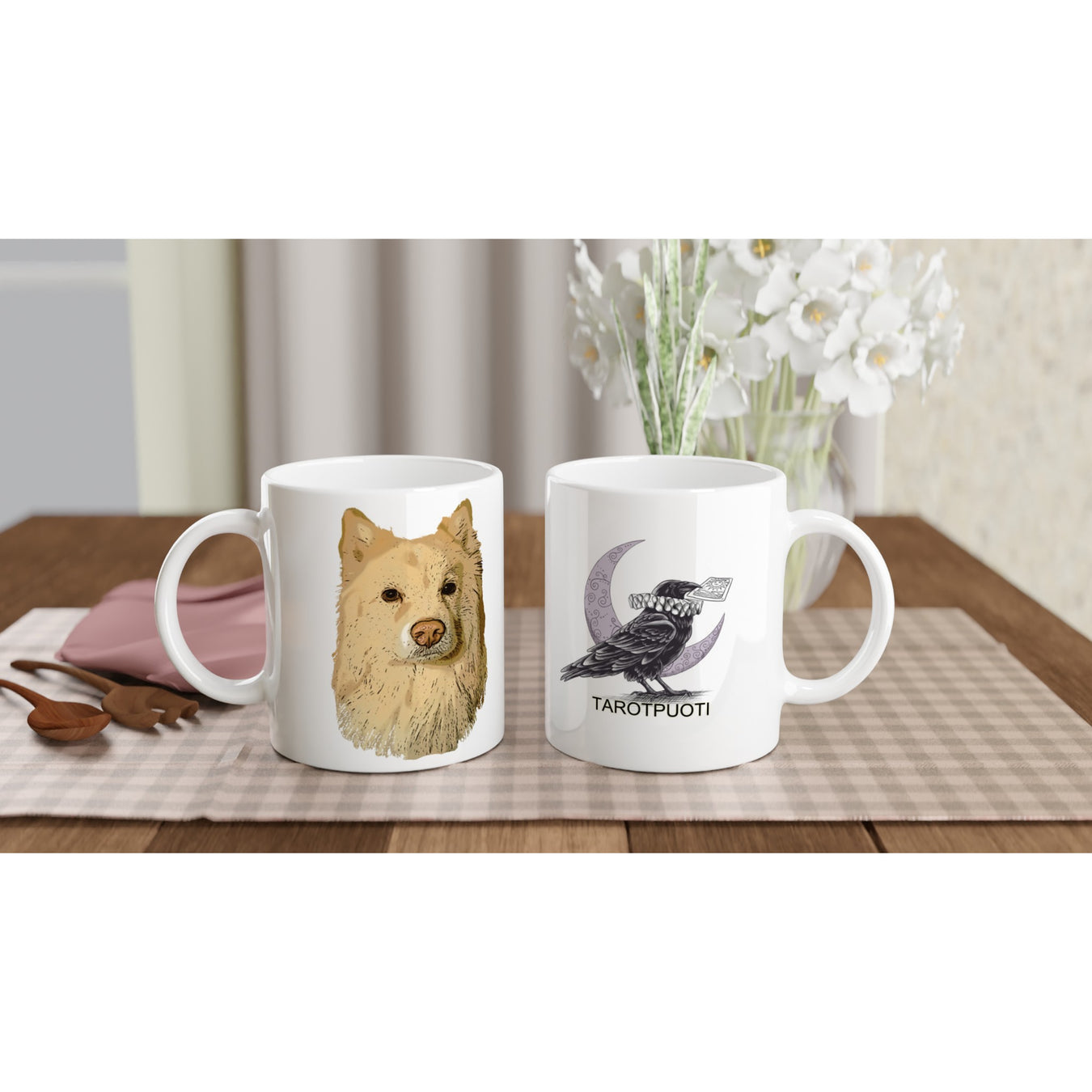 Tarotpuoti und die Merchandising-Artikel des Ladenhundes Miska