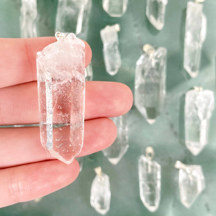 Quartz crystal pendant approx. 4cm