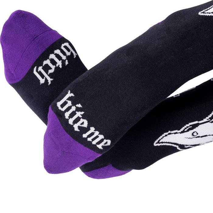 Bite Me Bitch Crew Socks - sukat - FootClothes