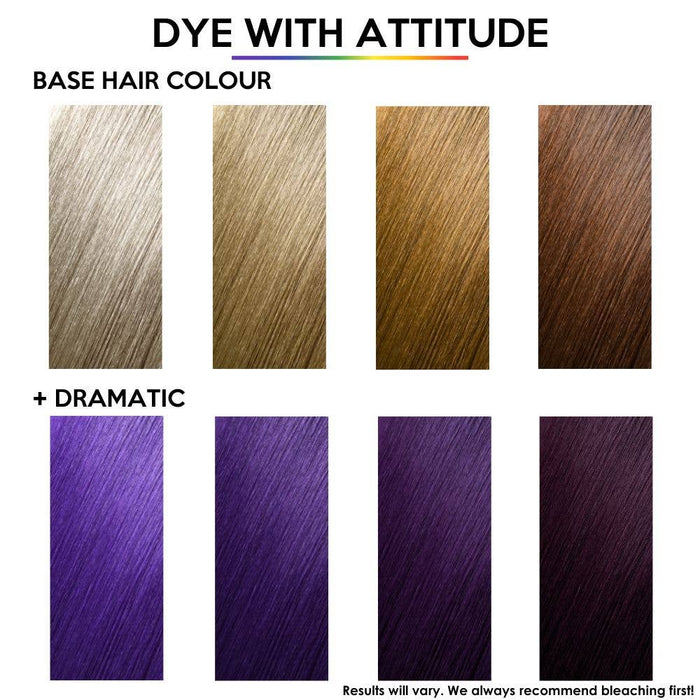 Dramatic Purple Hair Dye 250ml - Vegan, cruelty-free - Attitude Hair Dye