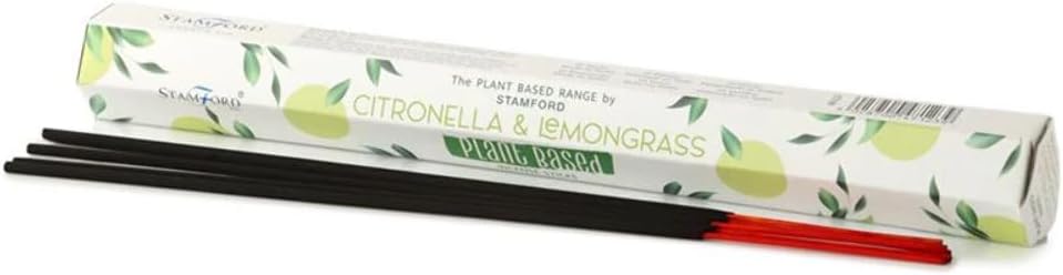 Citronella &amp; Lemongrass Plant Based Incense Sticks 20 pcs - Stamford