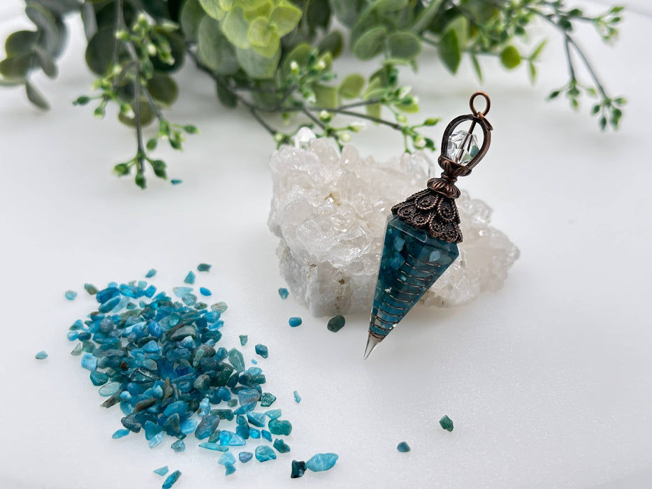 Orgoniitti Apatiitttiheiluri-Kuparinvärinen ketju