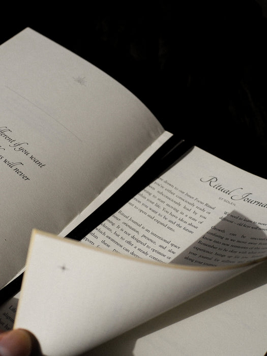 Inner Focus Linen Ritual Journal Edition III, Midnight Black - St Soleil