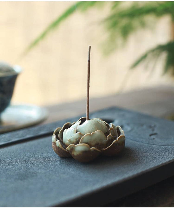 Gohobi Green Lotus -käsintehty suitsuketeline