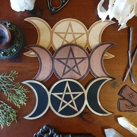 Triple Goddess altar disc 30cm