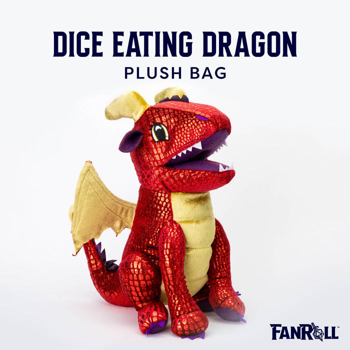 Dragon pehmolohikäärme-noppapussi: Red - Fanroll