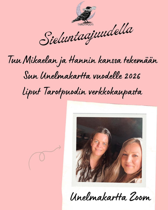 Sieluntaajudella ZOOM live Ma.5.1.2026 Unelmakarttapaja