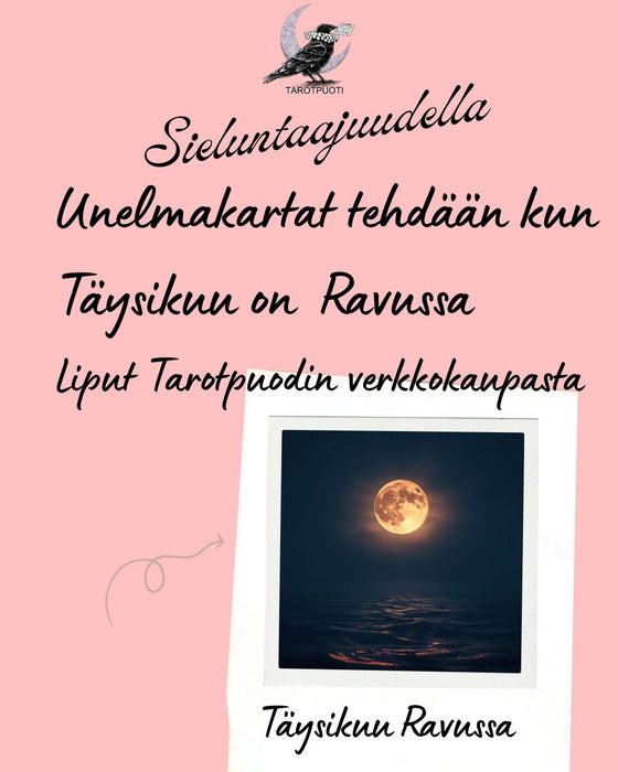 Sieluntaajudella ZOOM live pe.2.1. klo.19-20 - Unelmakarttapaja - Täysikuu Ravussa