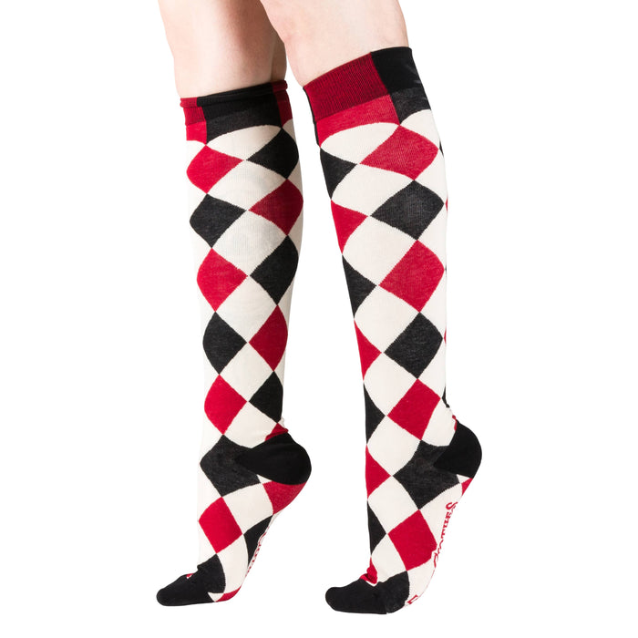 Haunting Harlequin polvisukat - FootClothes