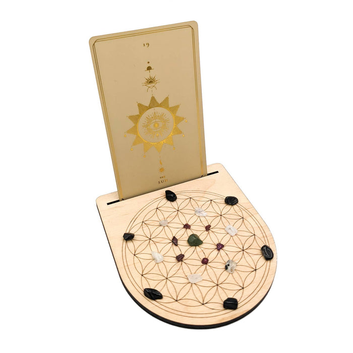 Flower of Life Crystal Grid korttipidike pieni - Ritual Pursuits